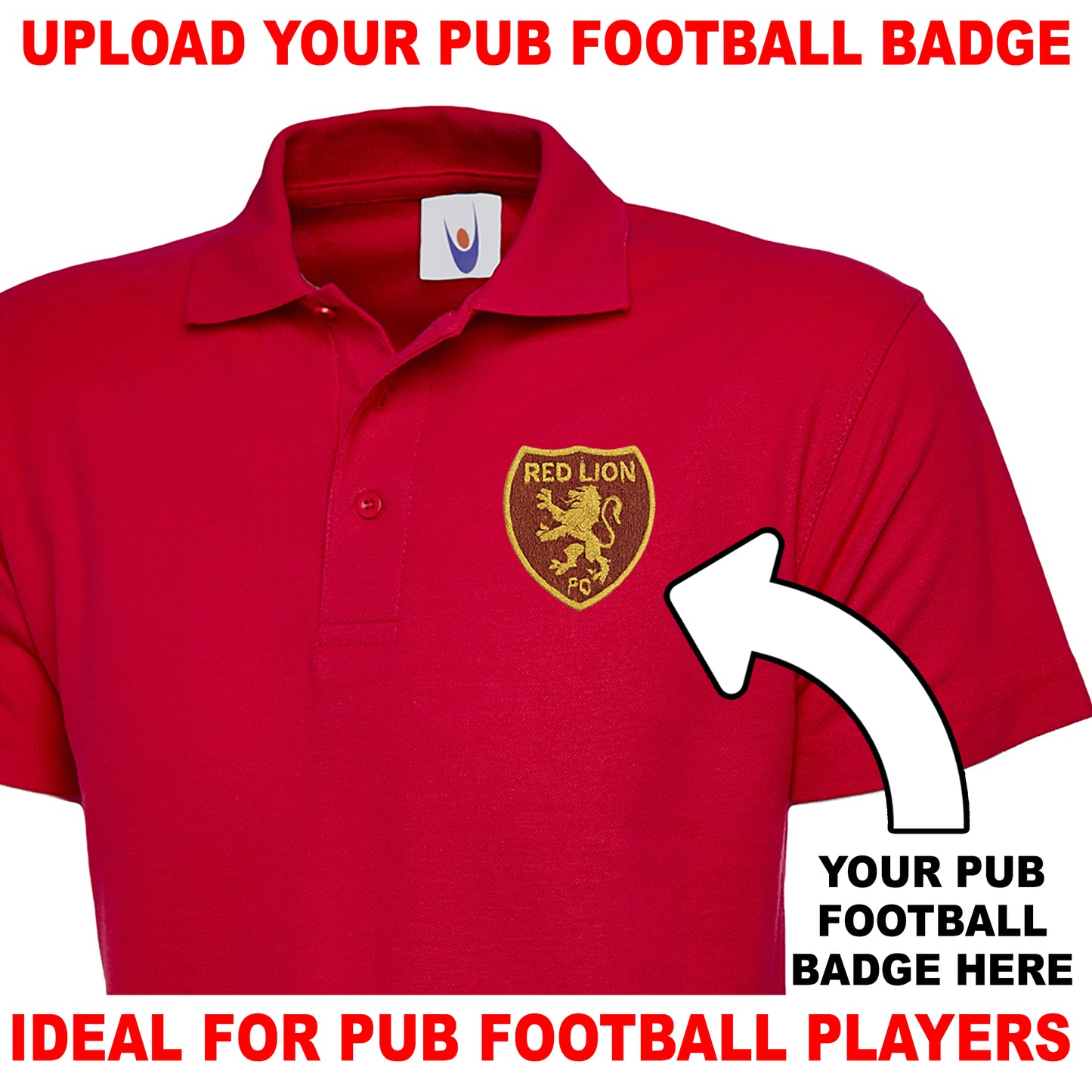 Personalised Pub Football Polo Shirt