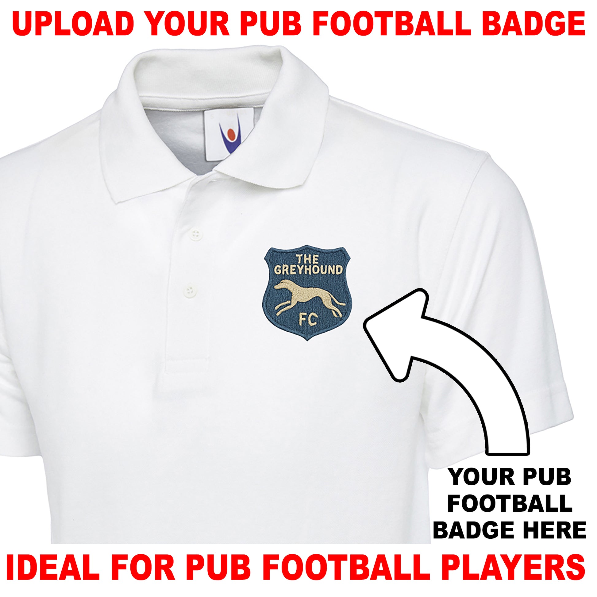 Personalised Pub Football Polo Shirt
