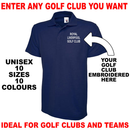 Personalised Golf Club Polo Shirt