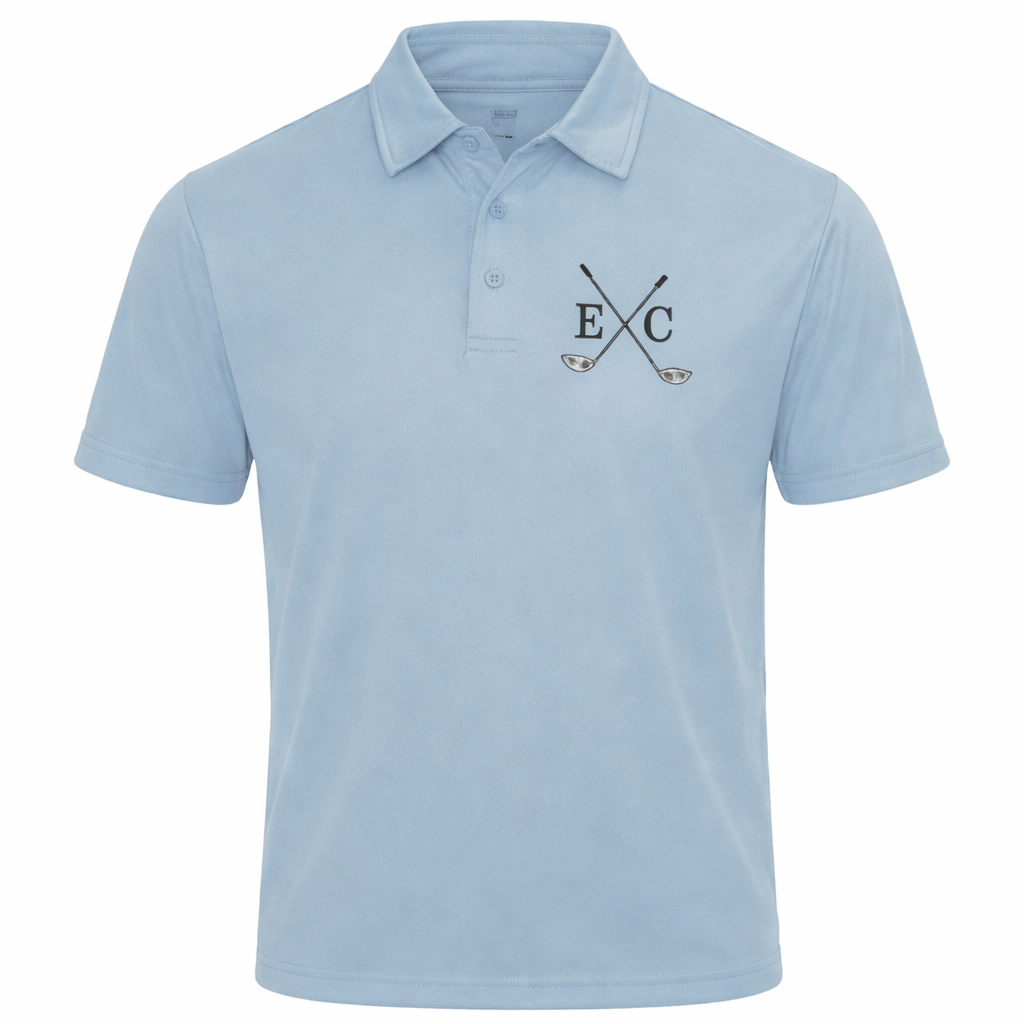 Personalised Golf Polo Shirt with Embroidered Initials Golfwear Gift for Golfer