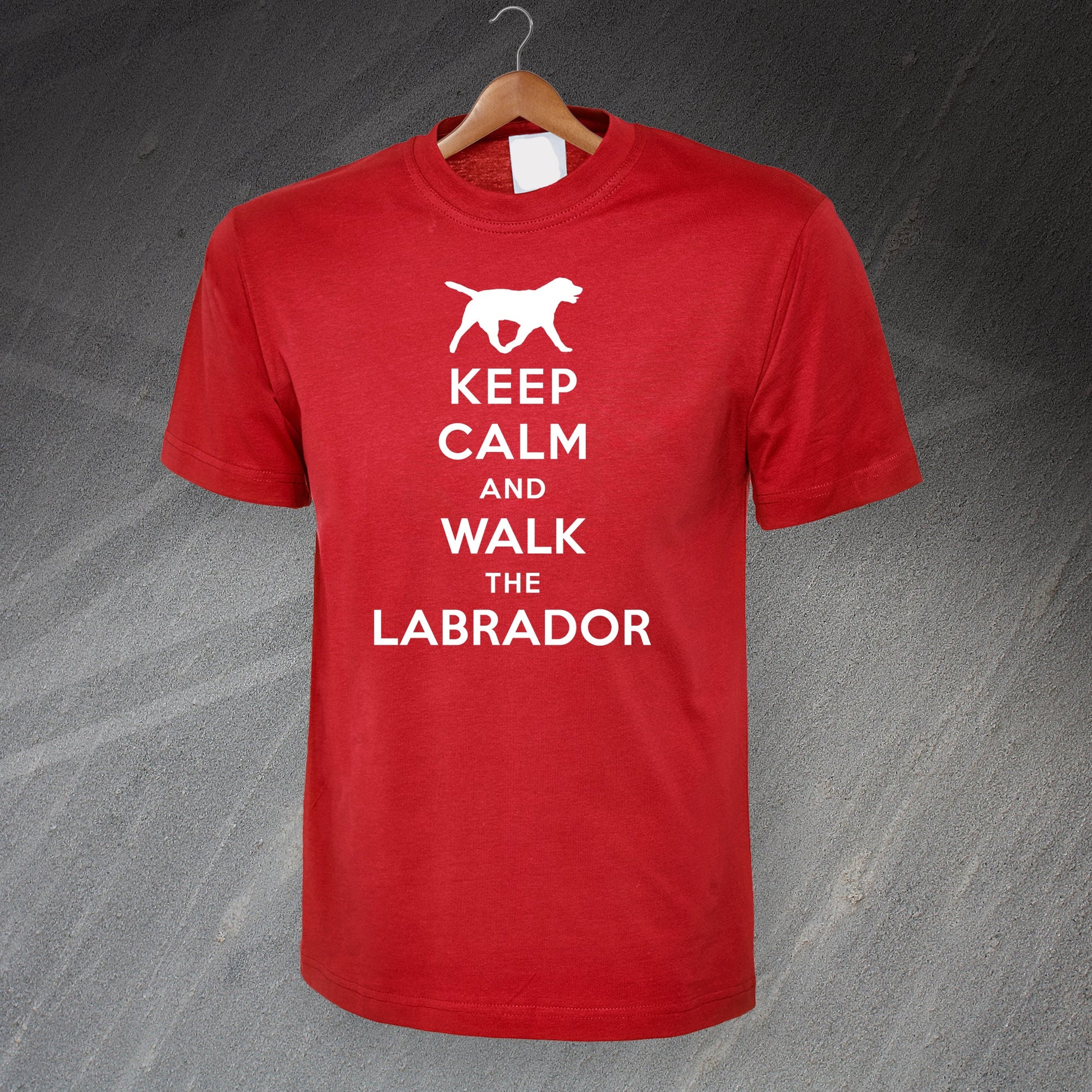 Personalised Keep Calm and Walk The Dog T-Shirt