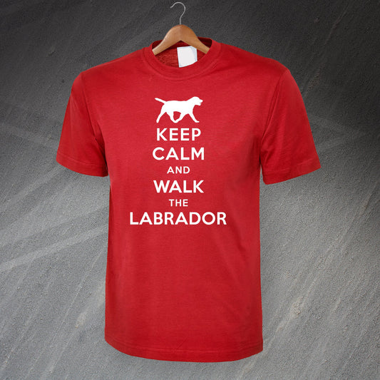 Personalised Keep Calm and Walk The Dog T-Shirt