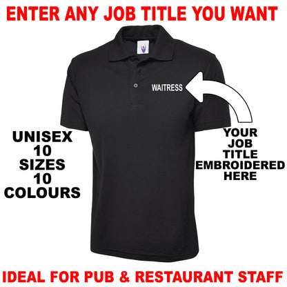 Personalised Job Title Polo Shirts