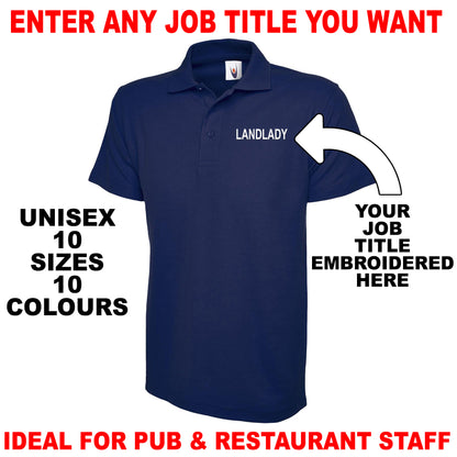 Personalised Job Title Polo Shirts