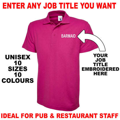 Personalised Job Title Polo Shirts