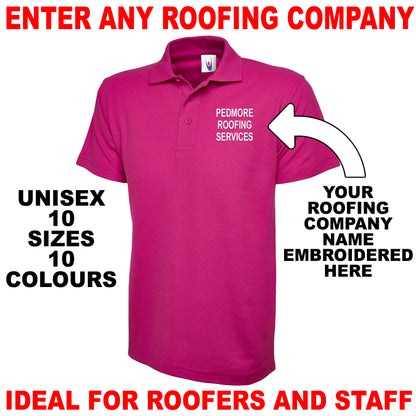 Personalised Roofing Polo Shirt UK