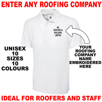 Personalised Roofing Polo Shirt UK