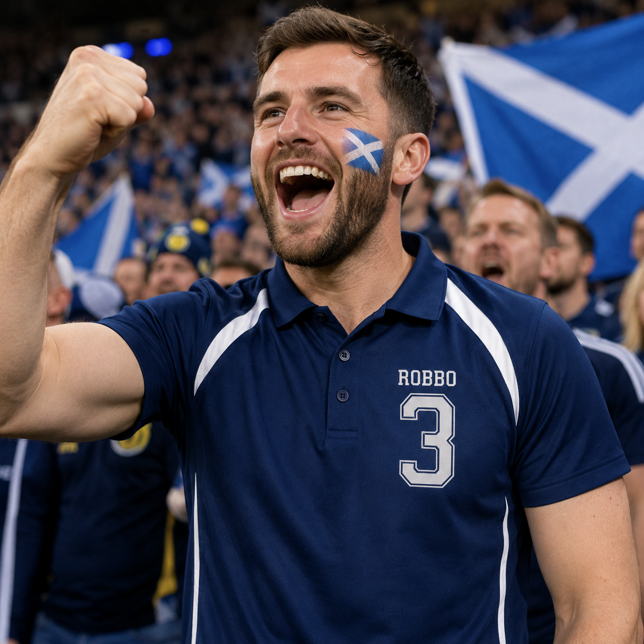 Personalised Scotland Football Shirt