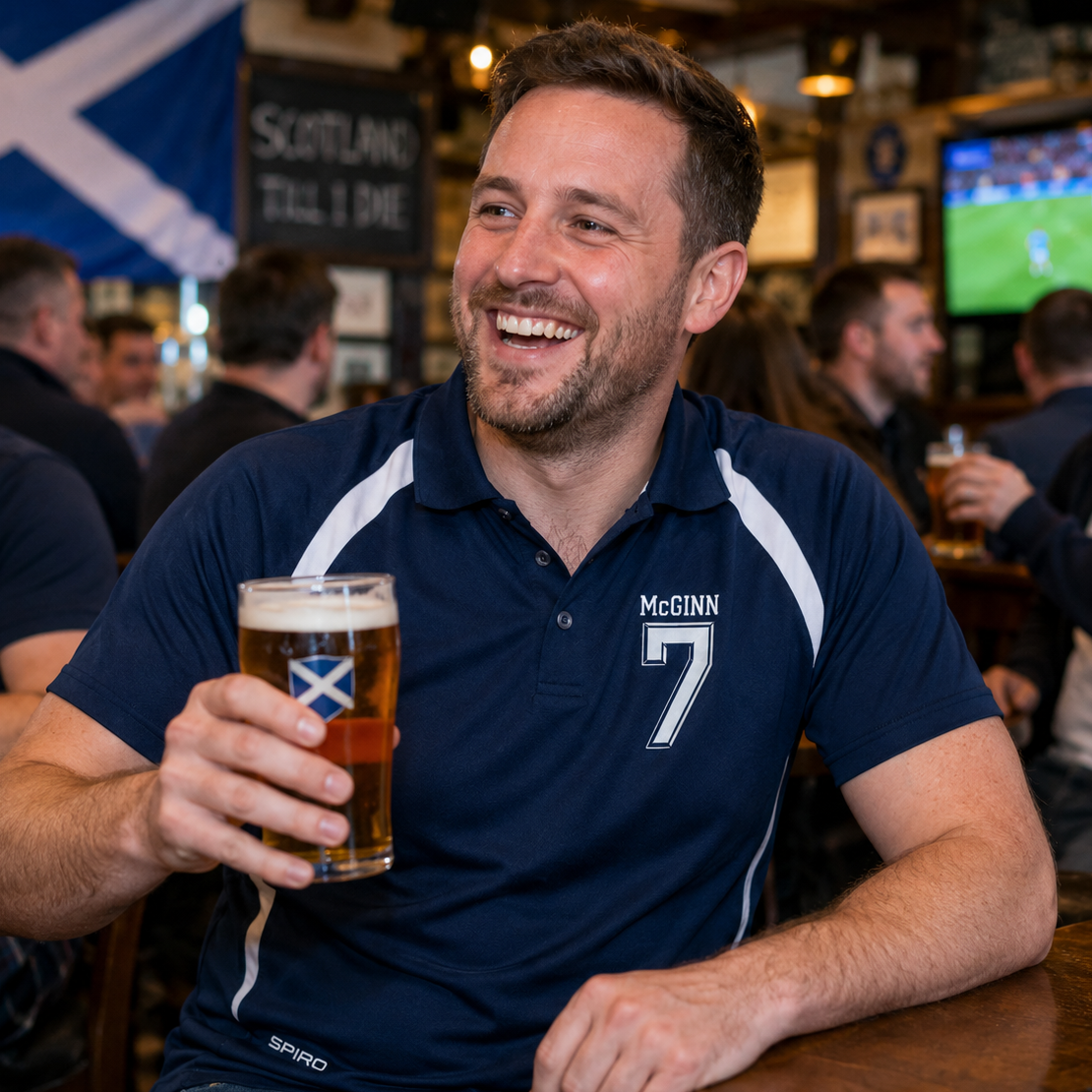 Personalised Scotland Football Shirt