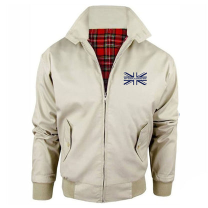 Personalised Union Jack Embroidered Harrington Jacket