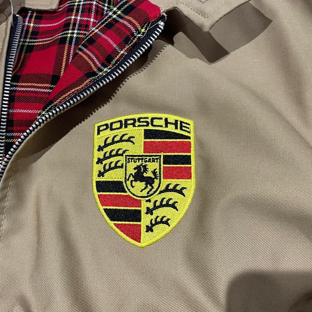 Porsche Embroidered Classic Harrington Jacket - Camel Small