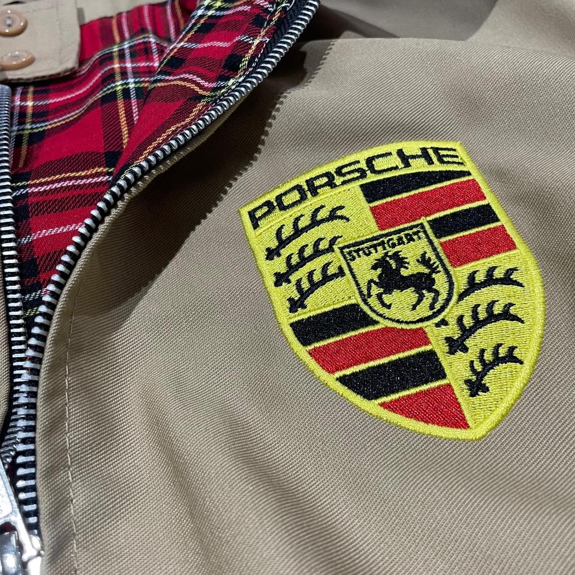 Porsche Embroidered Classic Harrington Jacket - Camel Small