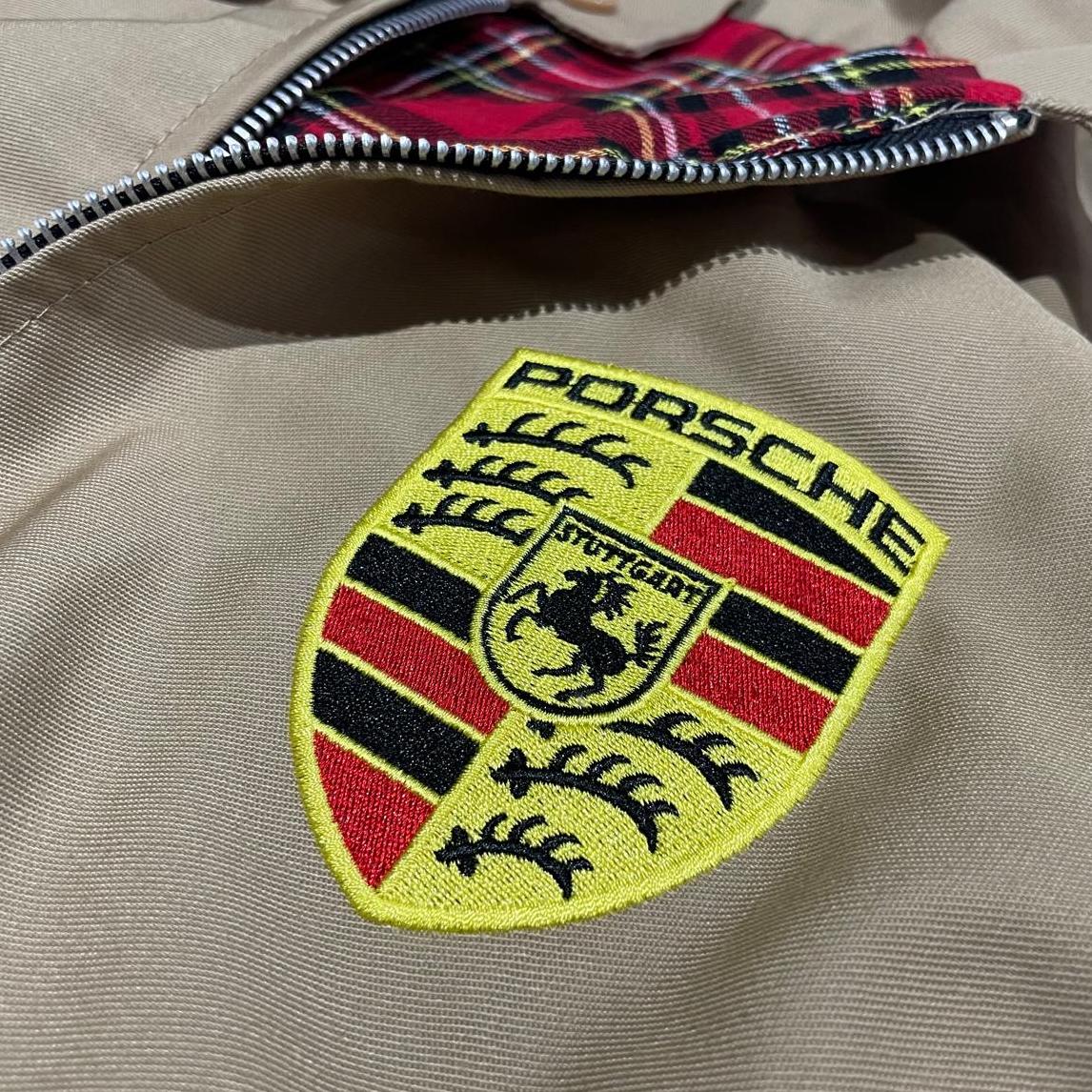 Porsche Embroidered Classic Harrington Jacket - Camel Small