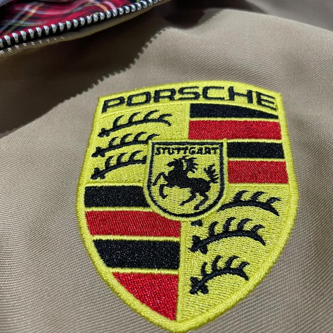 Porsche Embroidered Classic Harrington Jacket - Camel Small