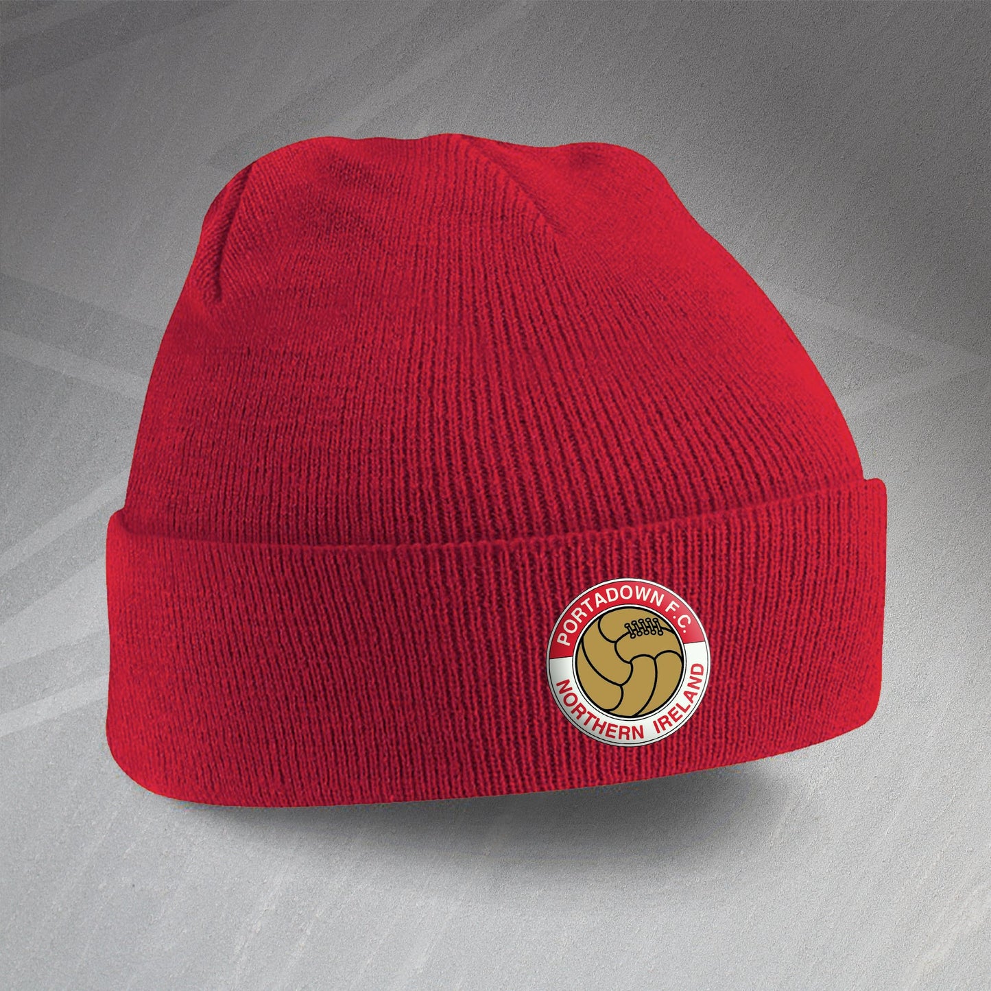 Portadown Football Beanie Hat Embroidered
