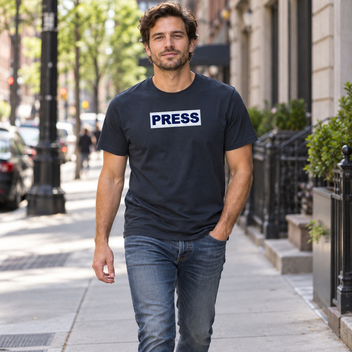 PRESS Palestine T Shirt Inspired by Journalist Motaz Azaiza