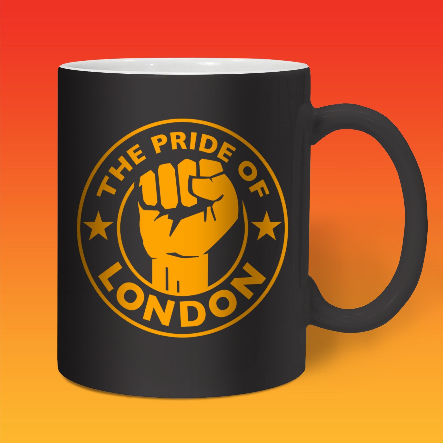 The Pride of London Mug Black Gold