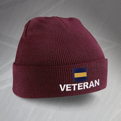 Princess of Wales's Royal Regiment Veteran Embroidered Beanie Hat