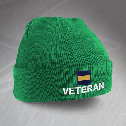 Princess of Wales's Royal Regiment Veteran Embroidered Beanie Hat