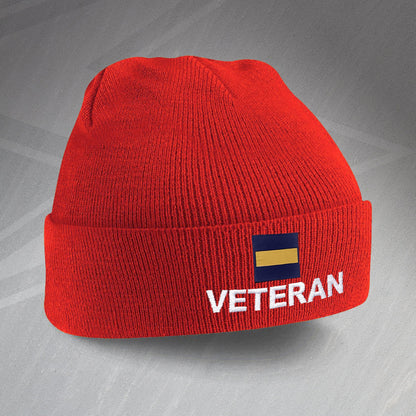 Princess of Wales's Royal Regiment Veteran Embroidered Beanie Hat