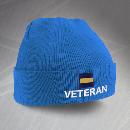 Princess of Wales's Royal Regiment Veteran Embroidered Beanie Hat