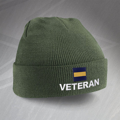 Princess of Wales's Royal Regiment Veteran Embroidered Beanie Hat