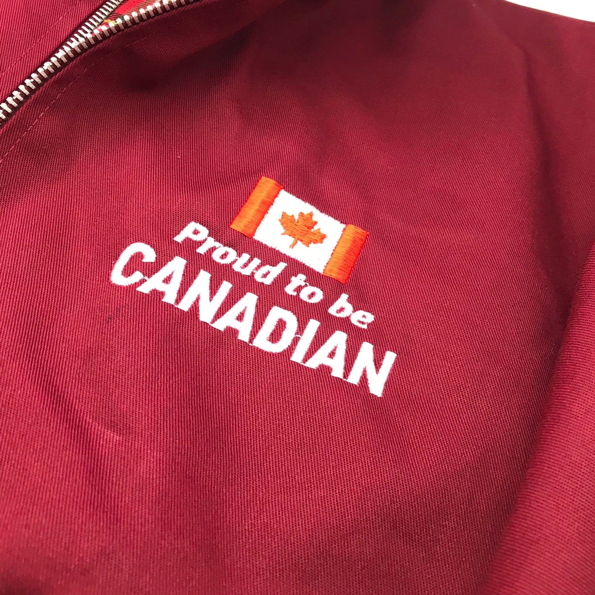 Proud to Be Canadian Harrington Jacket