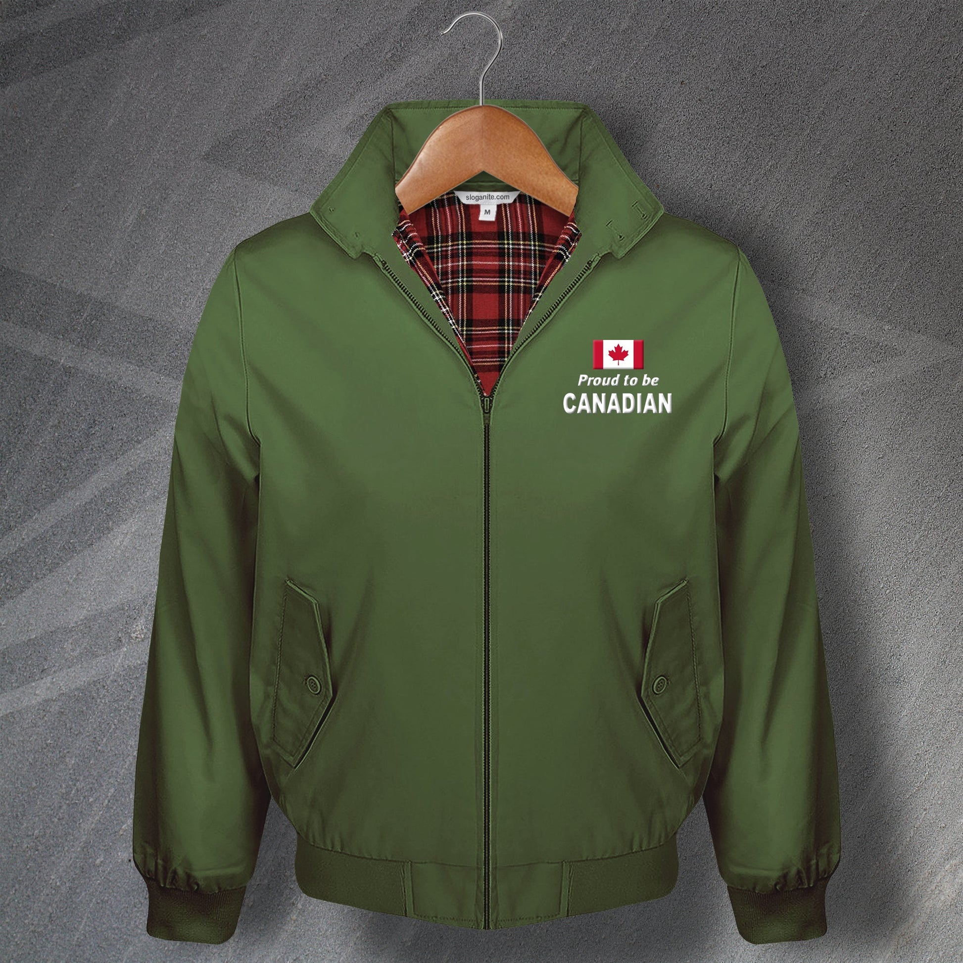 Proud to Be Canadian Harrington Jacket