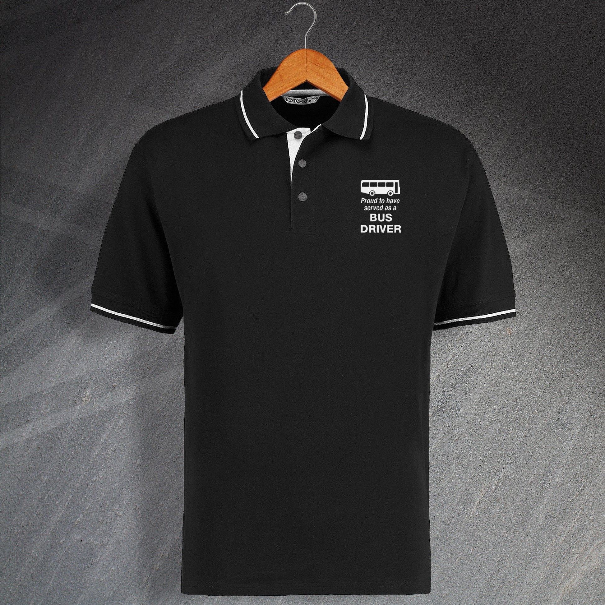 Bus Driver Contrast Polo Shirt