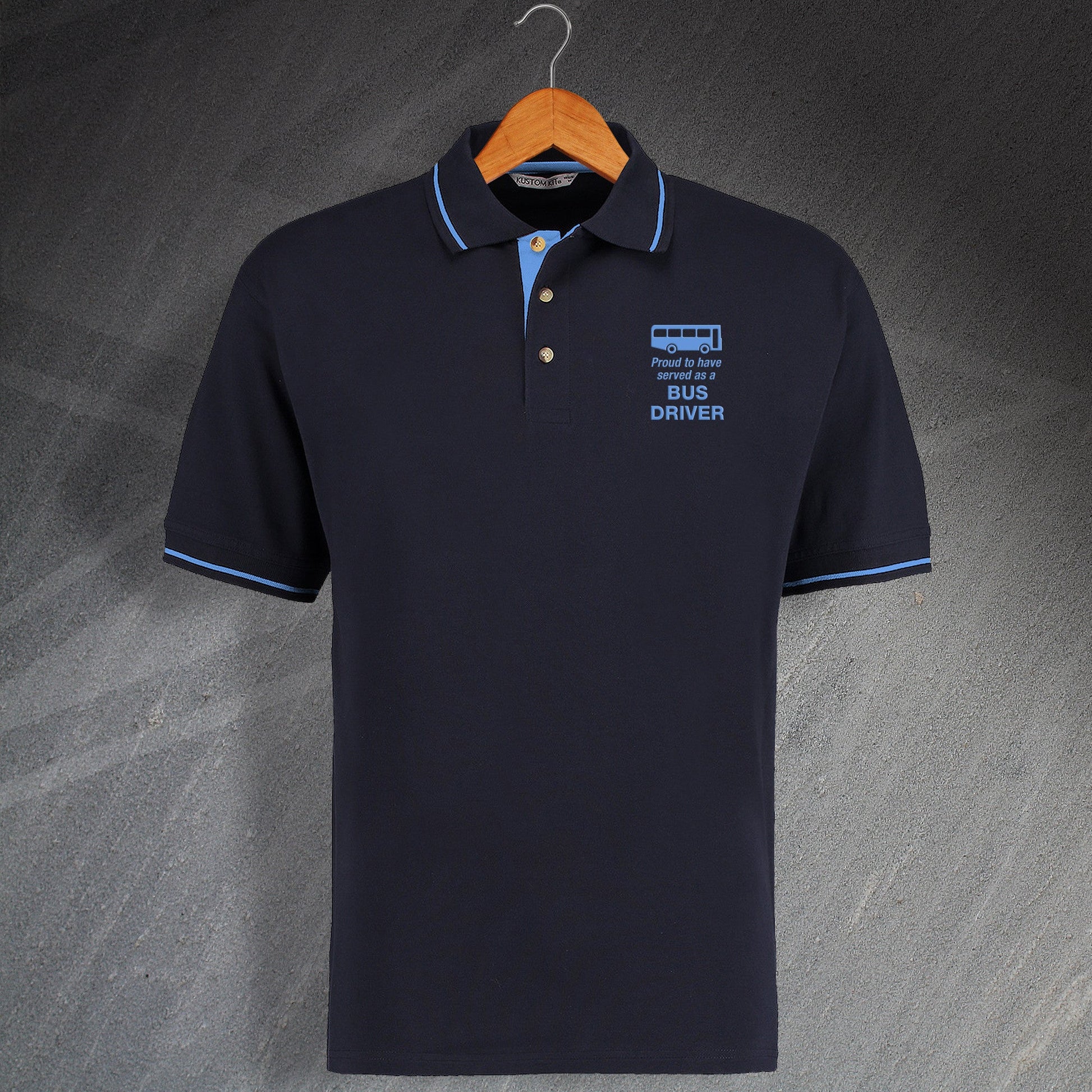 Bus Driver Contrast Polo Shirt