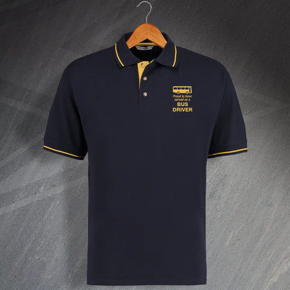 Bus Driver Contrast Polo Shirt