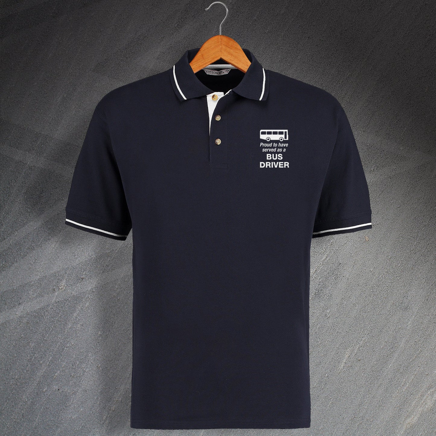 Bus Driver Contrast Polo Shirt