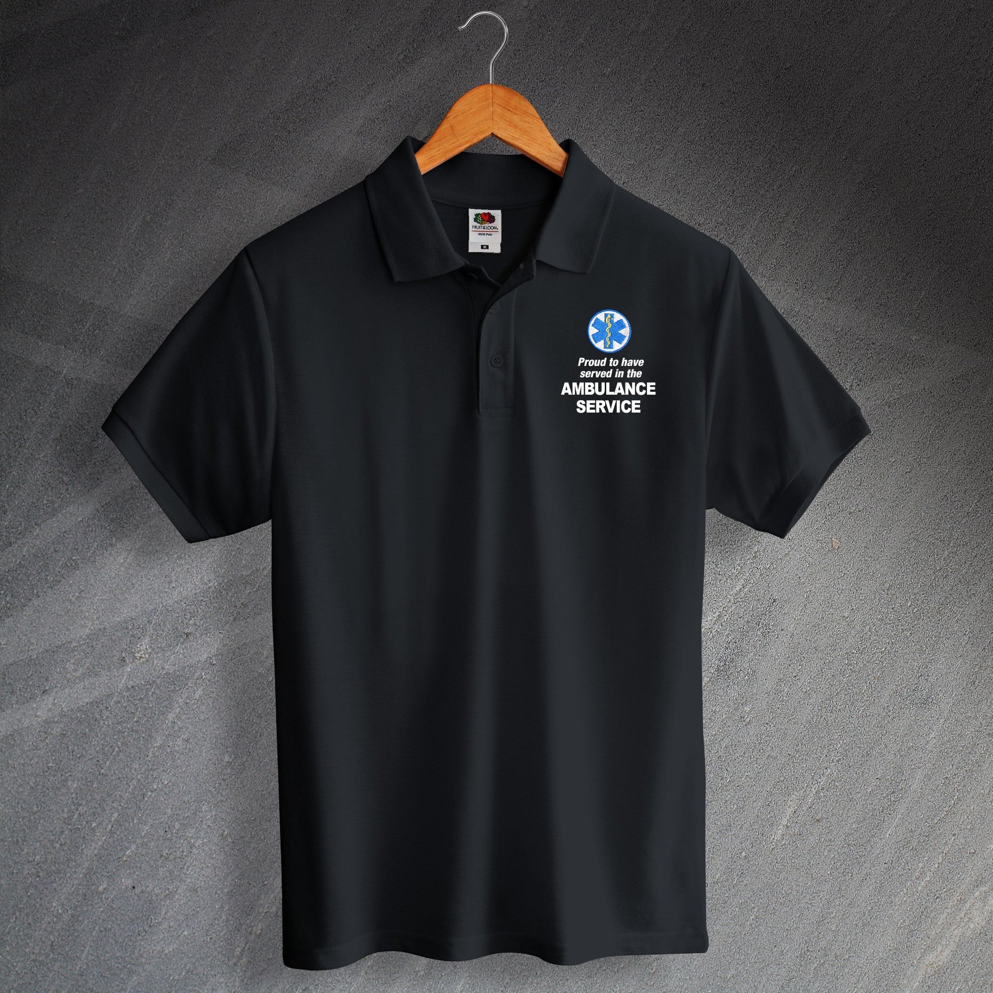 Ambulance Service Embroidered Polo Shirt