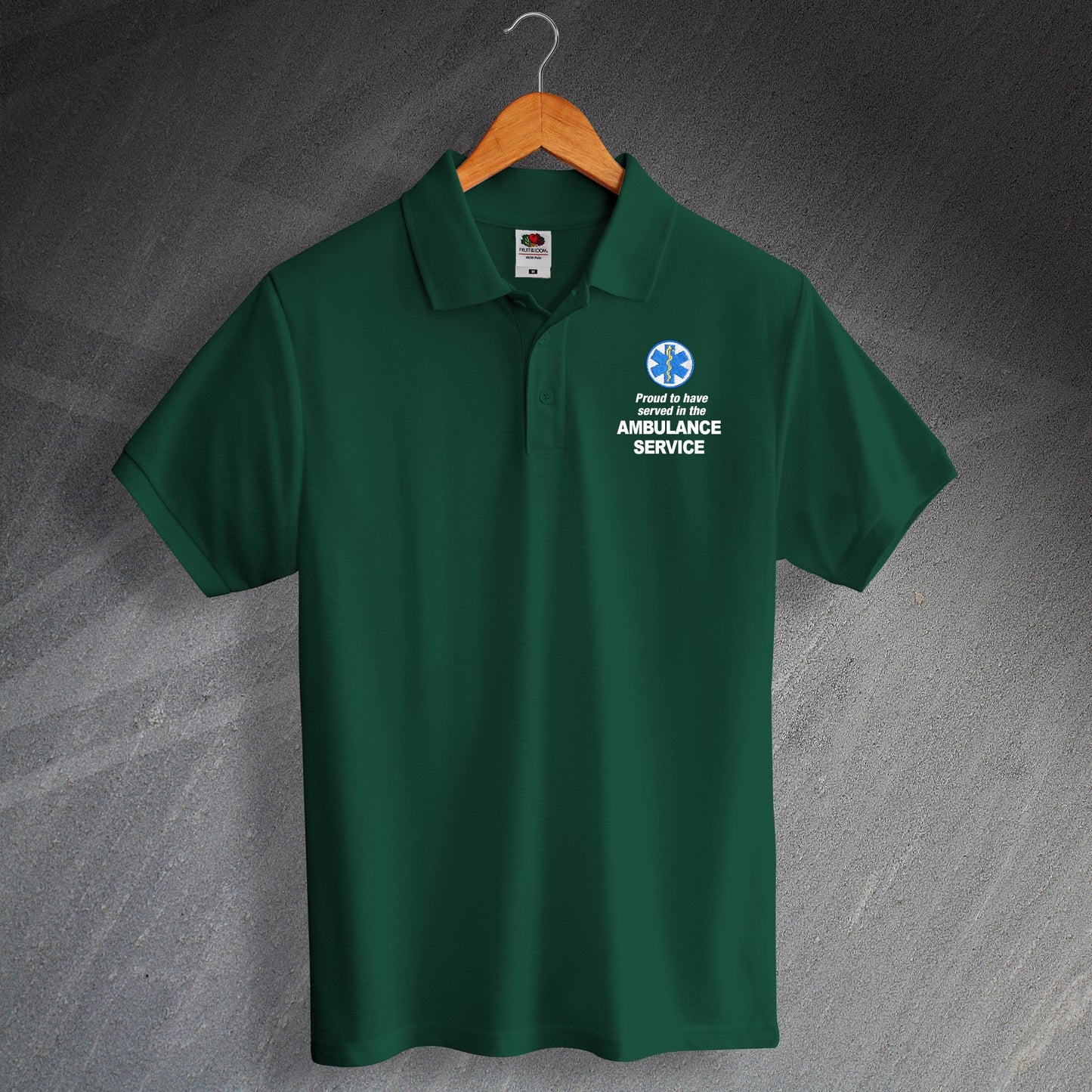 Ambulance Service Embroidered Polo Shirt