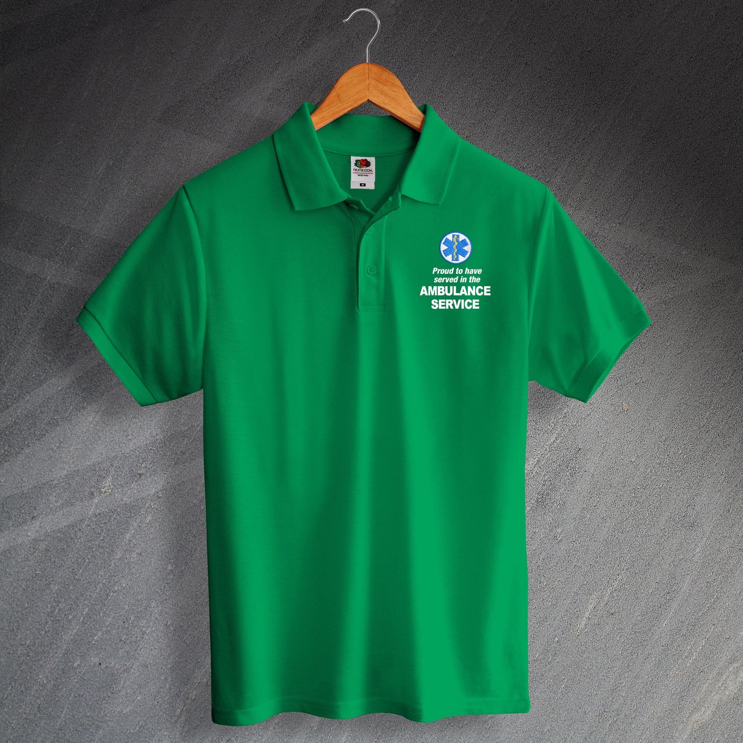 Ambulance Service Embroidered Polo Shirt
