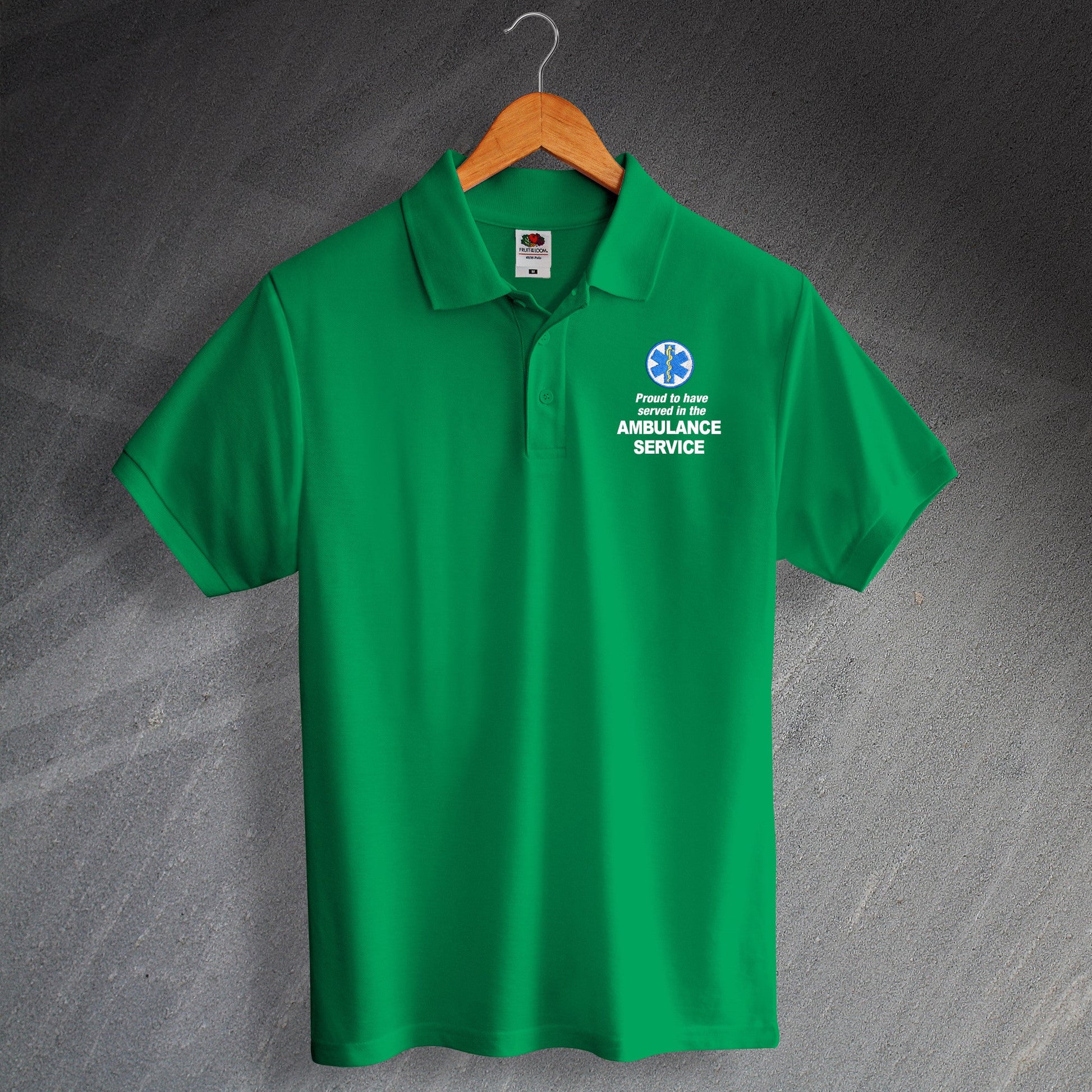 Ambulance Service Embroidered Polo Shirt