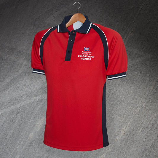 Proud to Have Served in The Coldstream Guards Sports Polo Shirt