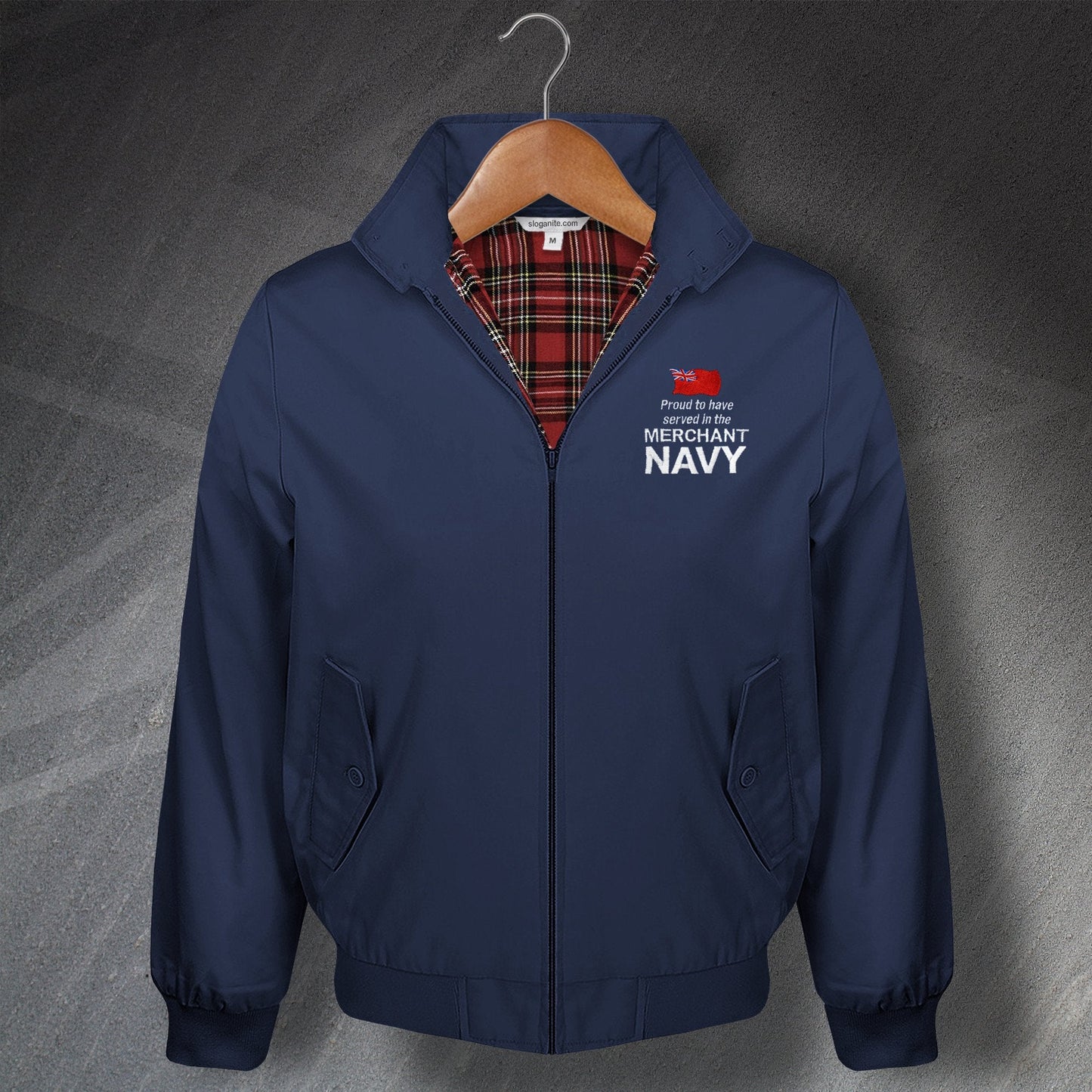 Personalised Military Harrington Jacket