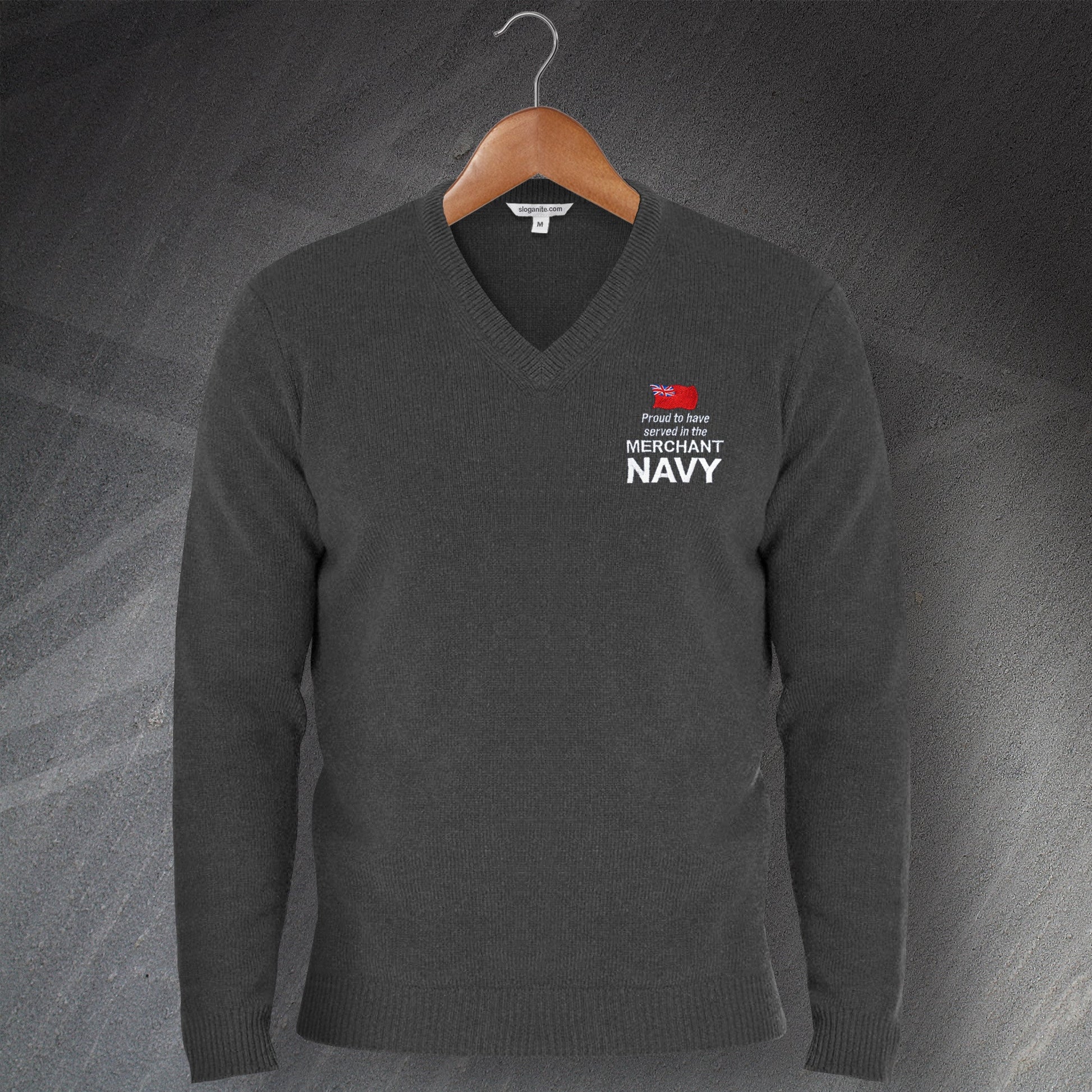 Merchant Navy V-Neck Jumper