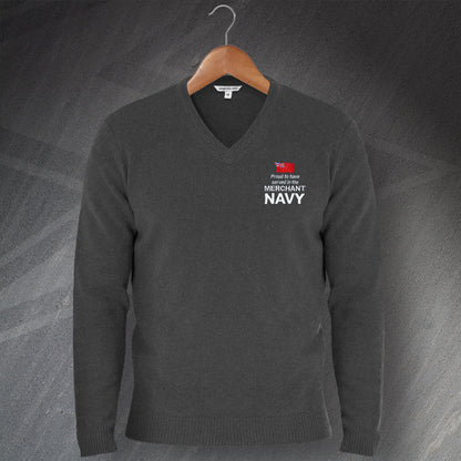Merchant Navy V-Neck Jumper