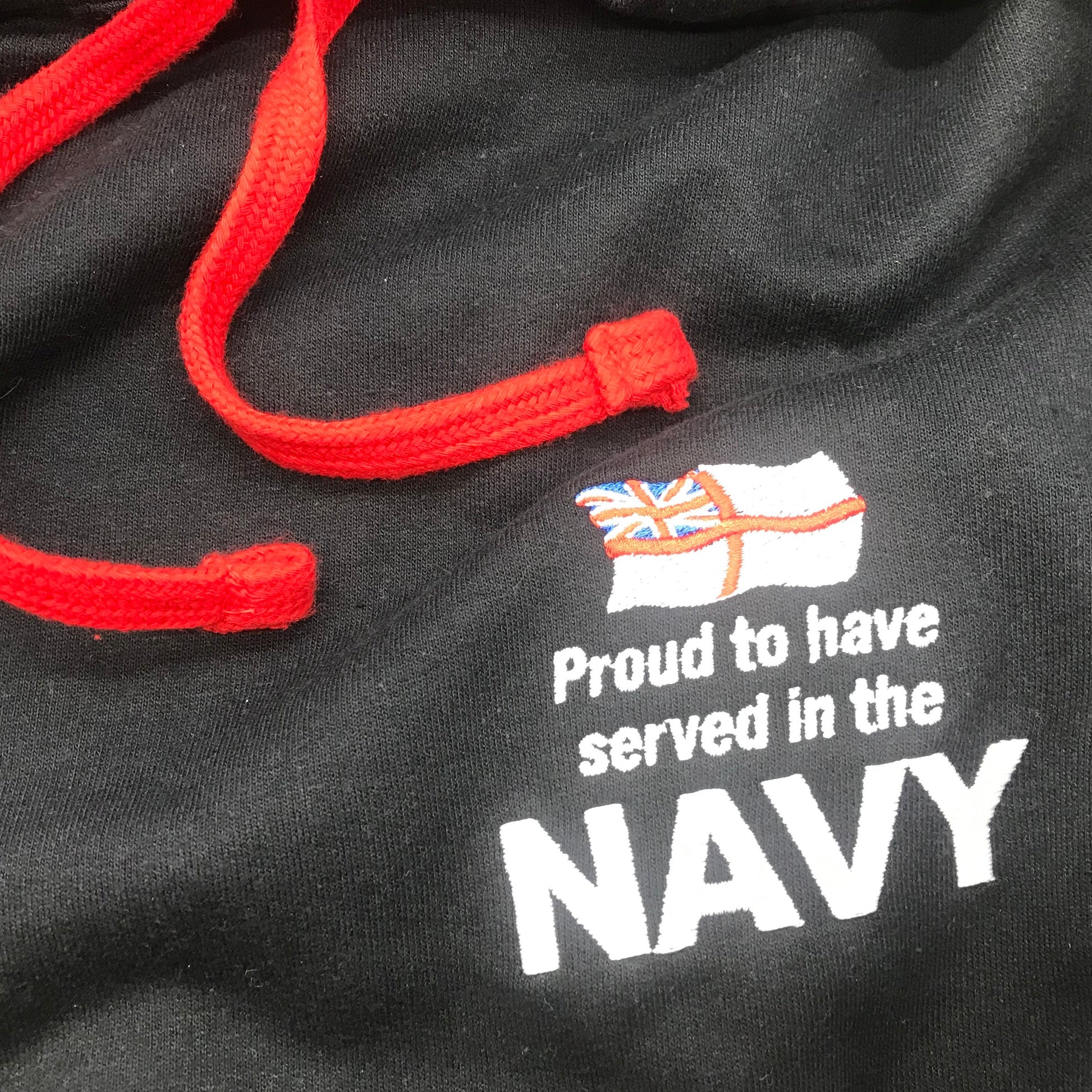 Navy Contrast Hoodie