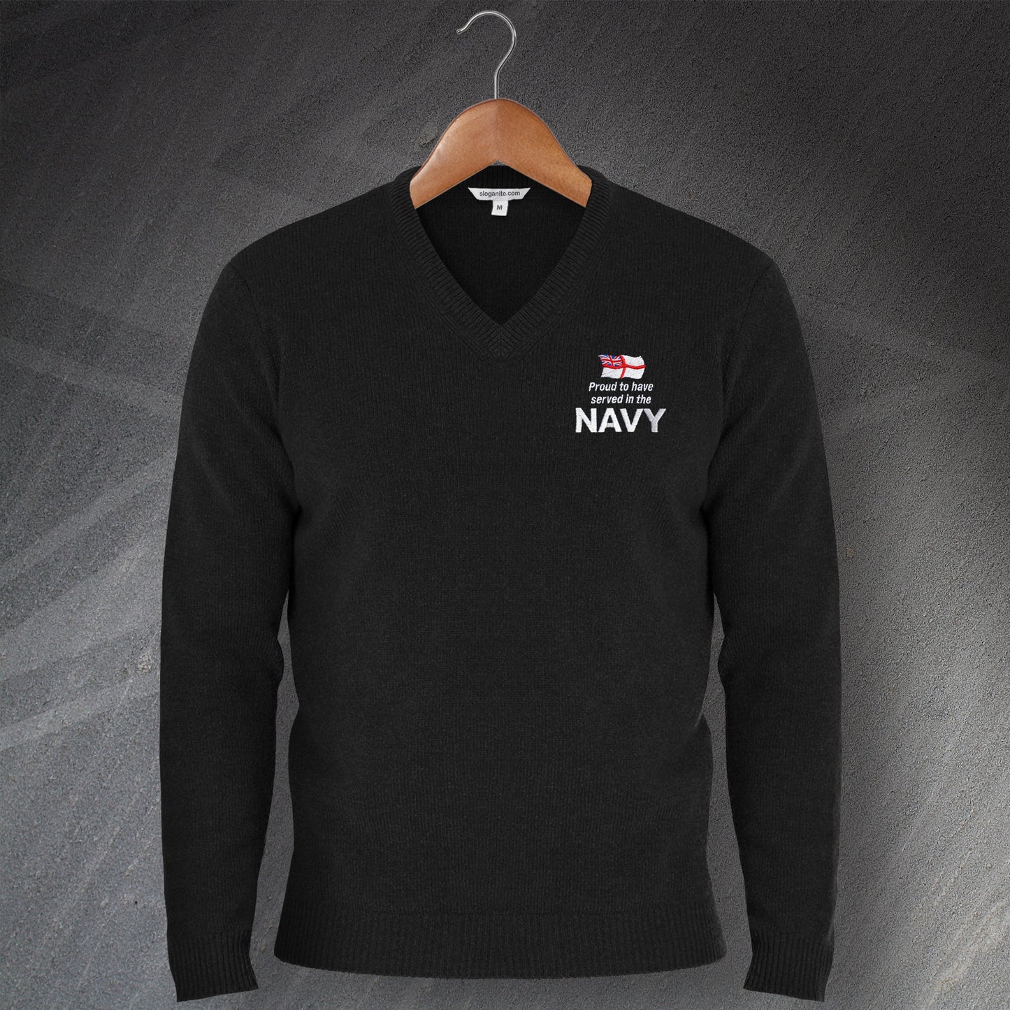 Proud to Have Served in The Navy V-Neck Jumper