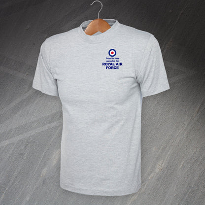Proud to Have Served in The Royal Air Force Embroidered T-Shirt