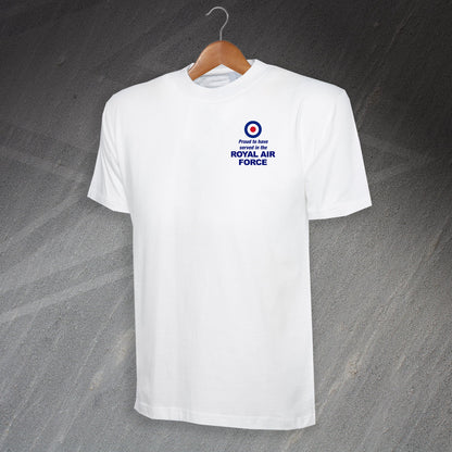 Proud to Have Served in The Royal Air Force Embroidered T-Shirt