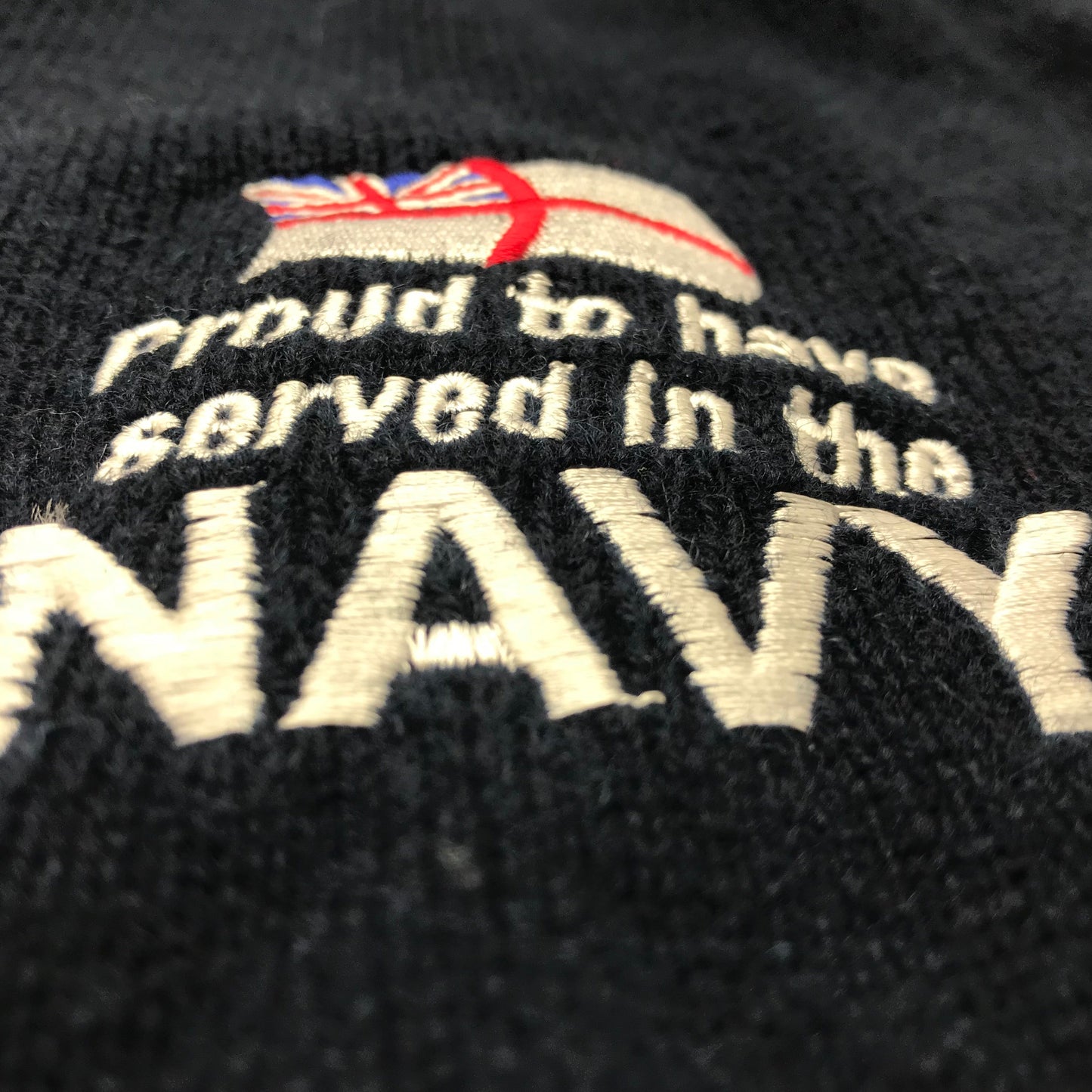Proud to Have Served in The Navy V-Neck Jumper