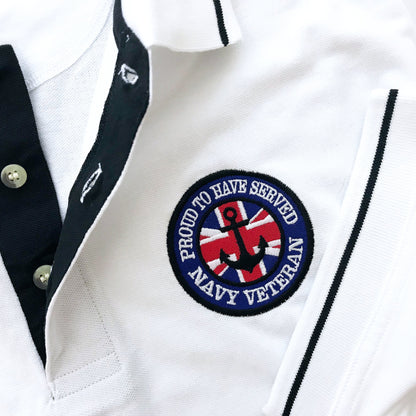 Navy Embroidered Badge