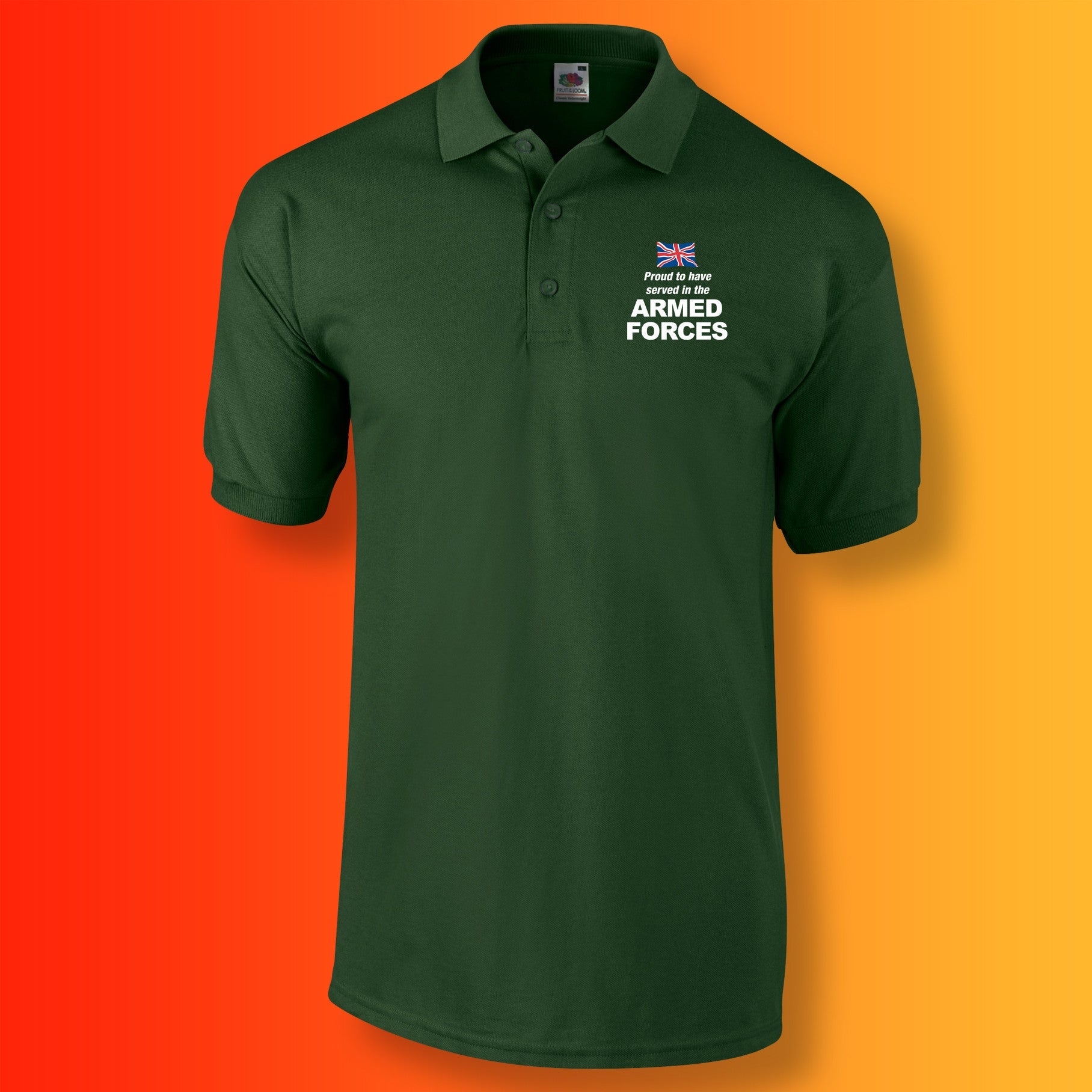 Armed Forces Embroidered Polo Shirt