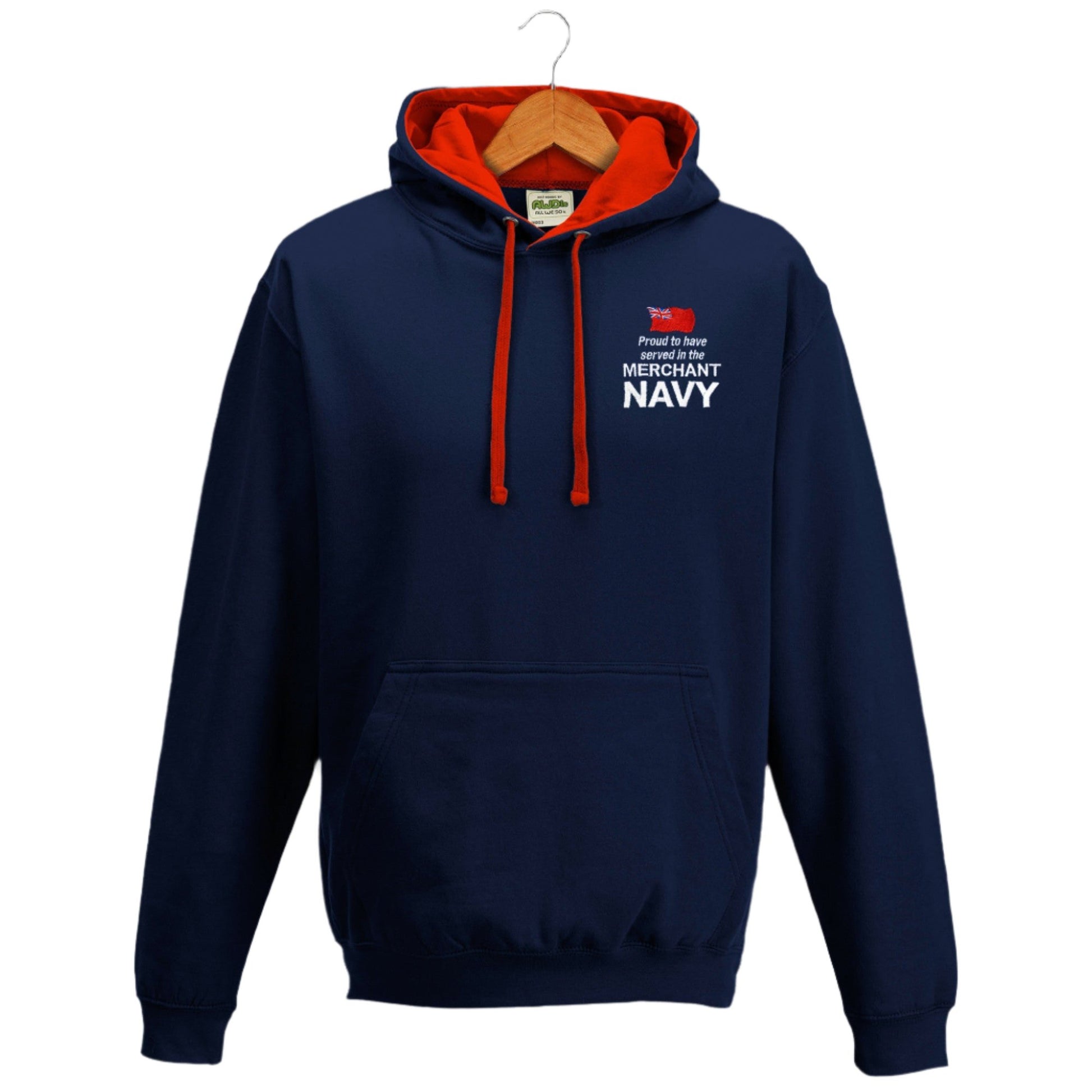 Merchant Navy Contrast Hoodie