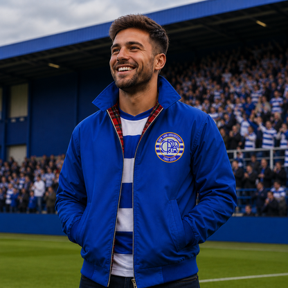 QPR Classic Football Jacket Mens