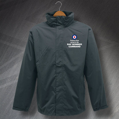 Proud to Have Served In The RAF Bomber Command Embroidered Waterproof Jacket